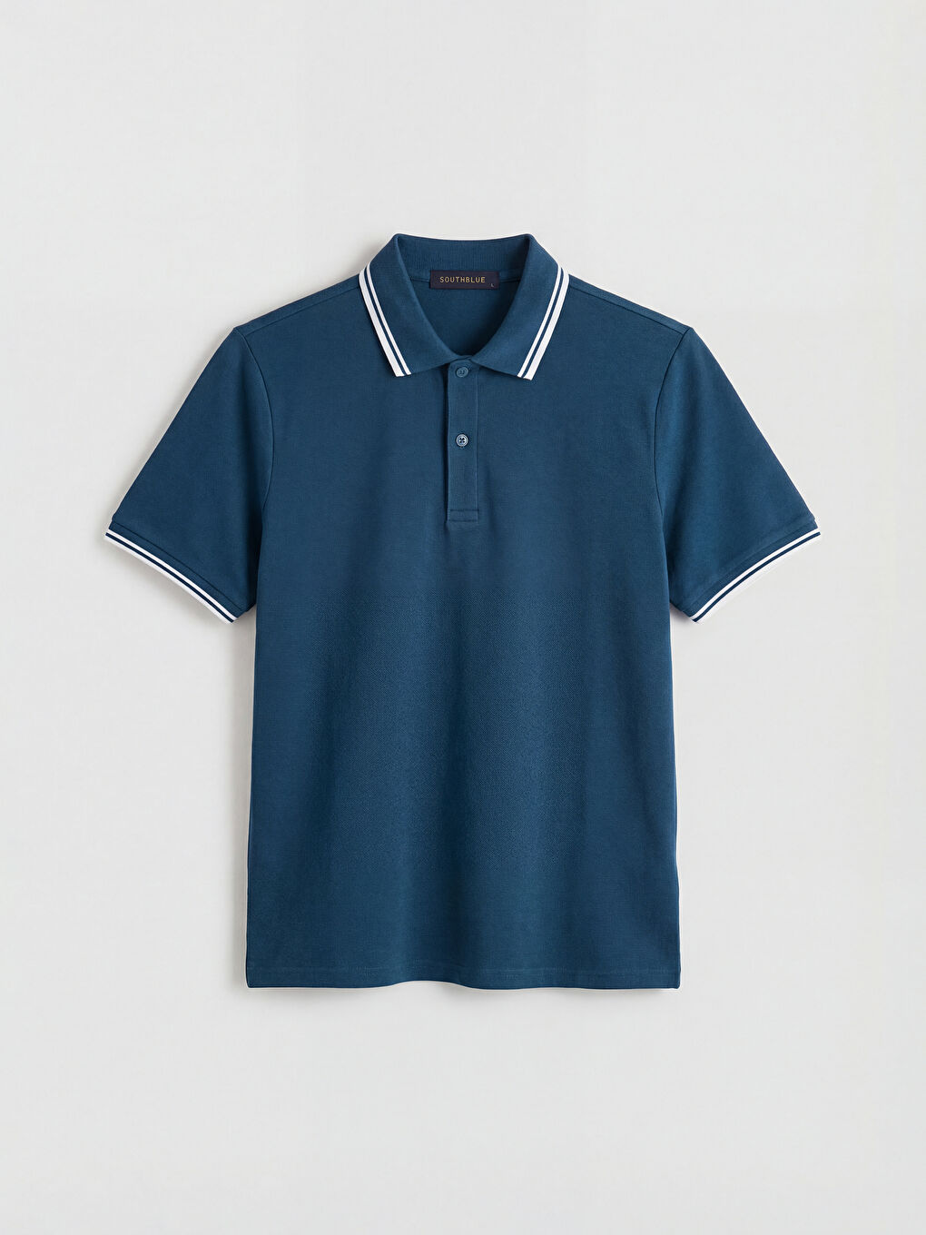 T-shirt en piqué à col polo pour homme-4