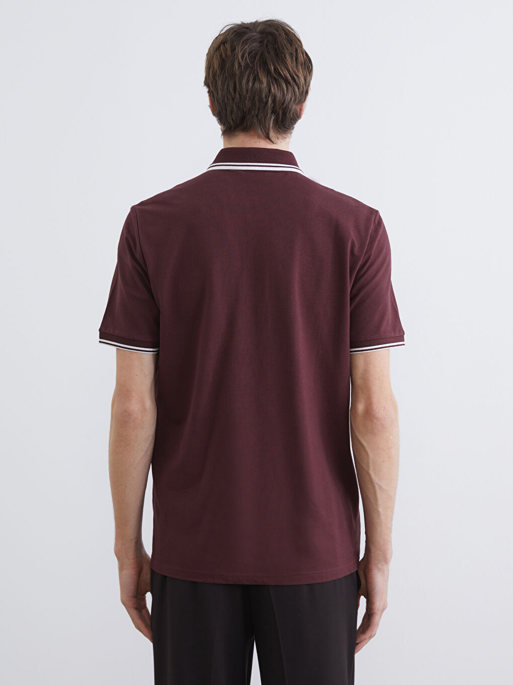 T-shirt ROUGE BORDEAUX Homme-3