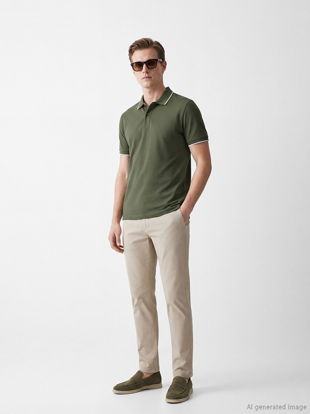 T-shirt Pique Me Jakë Polo Për Burra-1