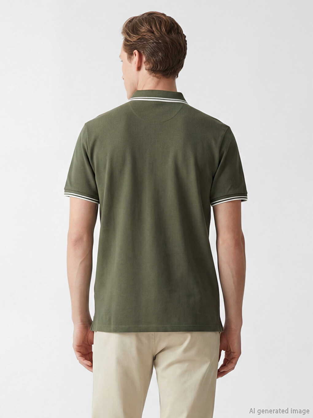 T-shirt Pique Me Jakë Polo Për Burra-3