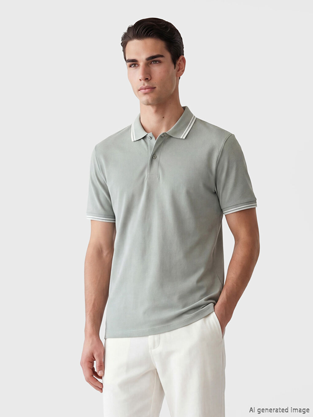 Polo Collar Men's Pique T-Shirt