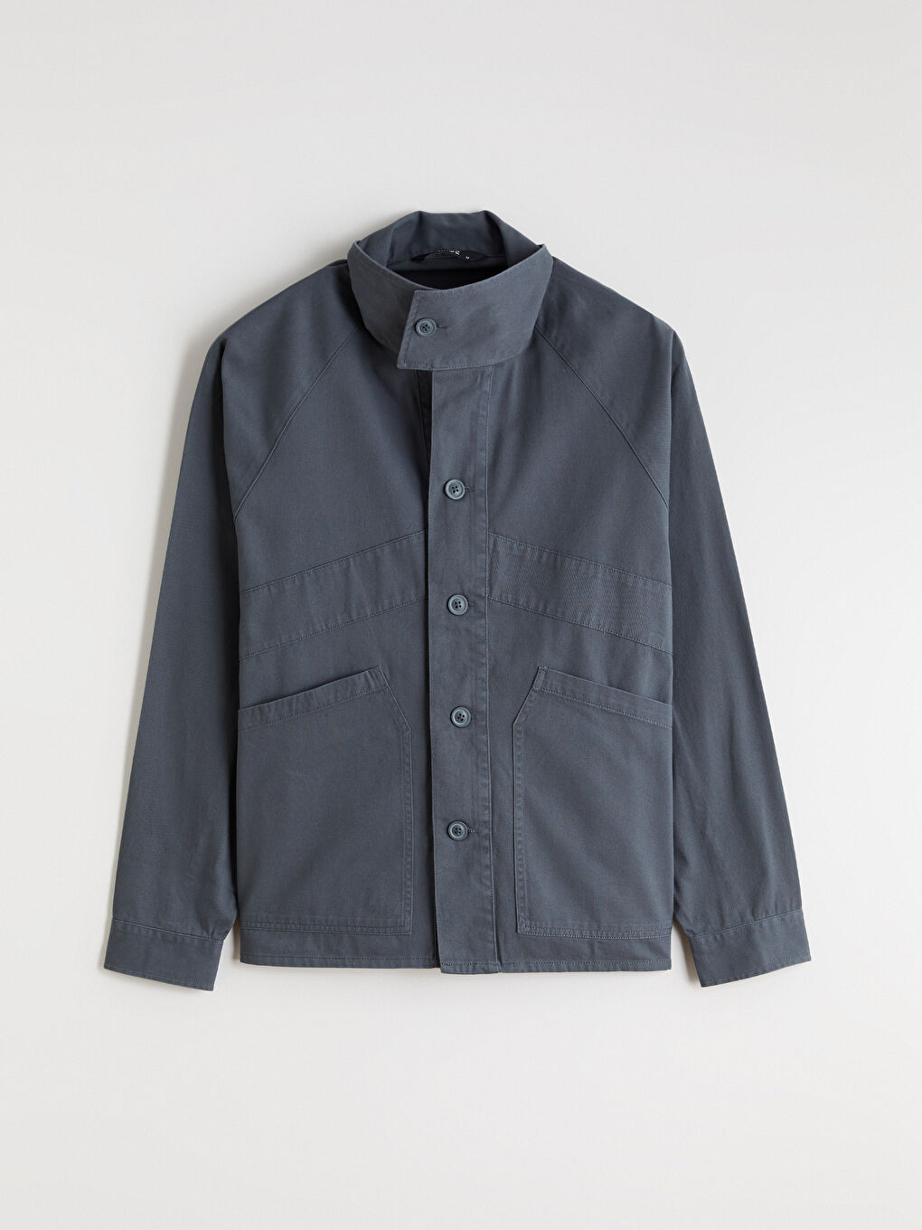 Yeşil Loose Fit Gabardin Erkek Gömlek Ceket-4