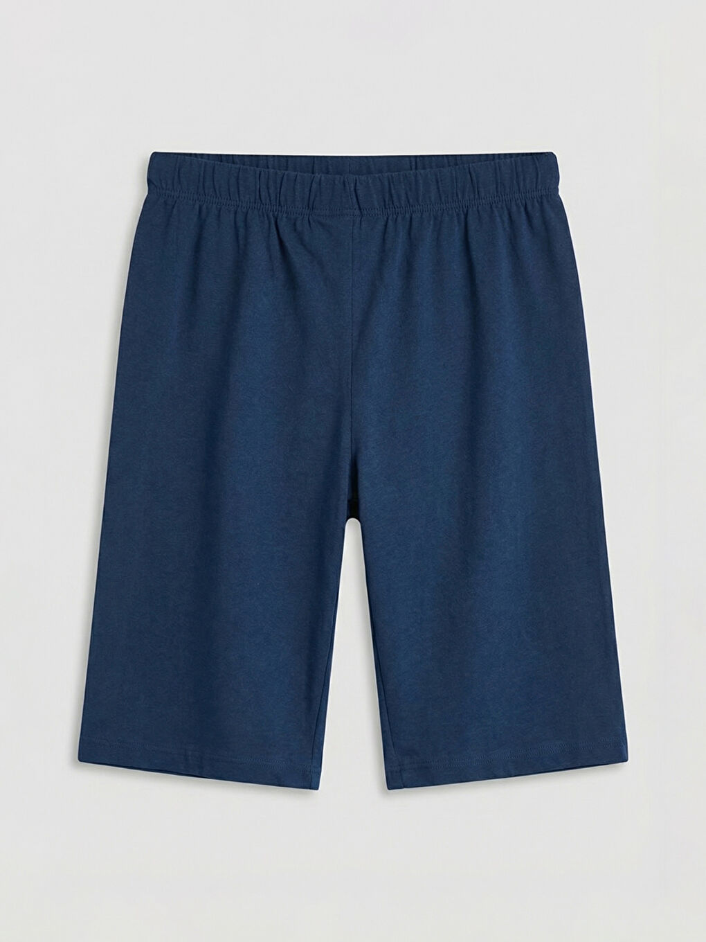 Lacivert Baskılı Şeritli Erkek Çocuk Pijama Şortu-1