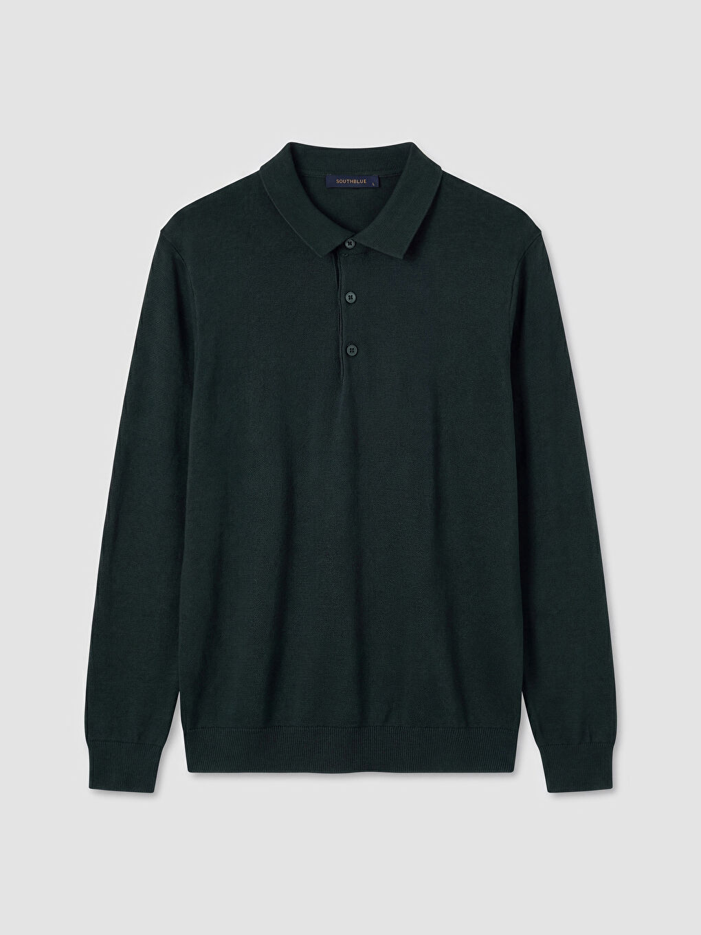 Yeşil Polo Yaka Erkek Triko Kazak