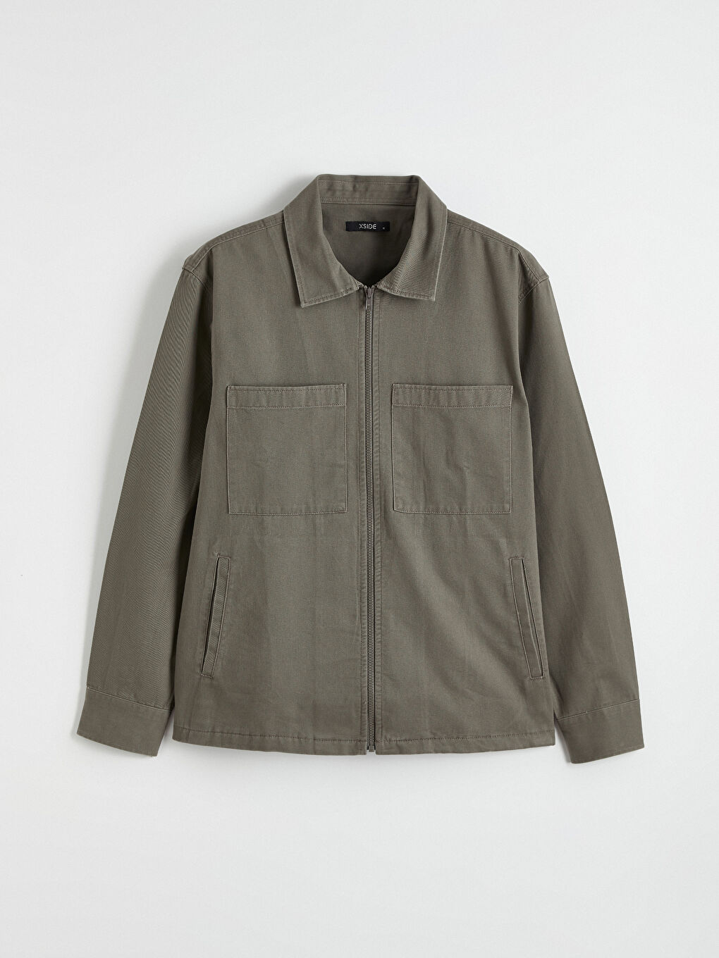 Relaxed Fit Twill Men's Shirt Jacket-4