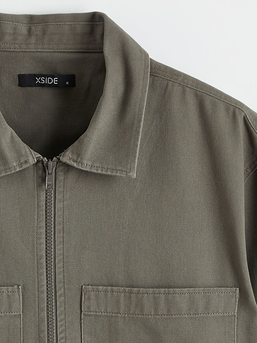 Relaxed Fit Twill Men's Shirt Jacket-5