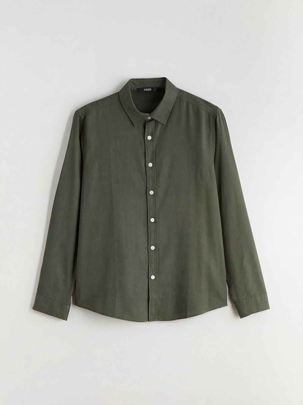 Κανονική Εφαρμογή Πουκάμισο Γκαμπαρντίνα για Άνδρες-4