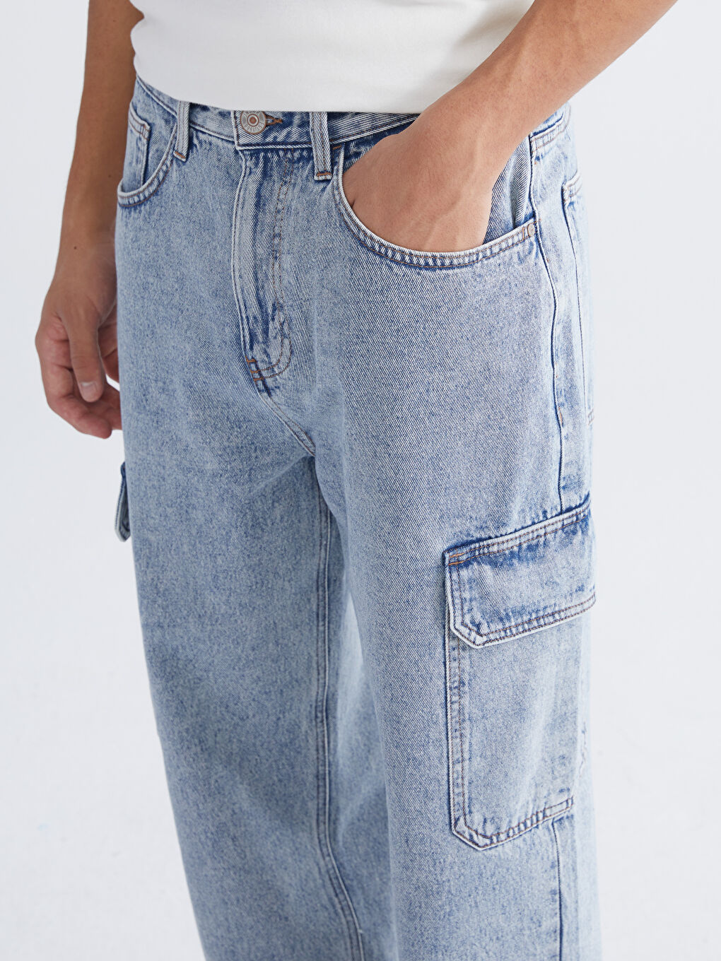 جينز نيلي رجال-2