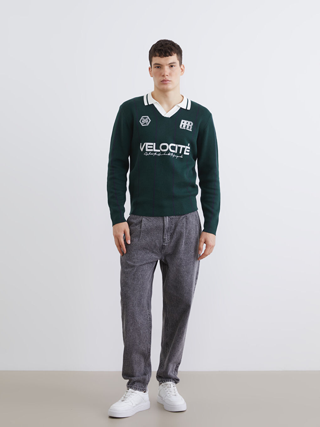 Мужчины Антрацитовый Джинсы