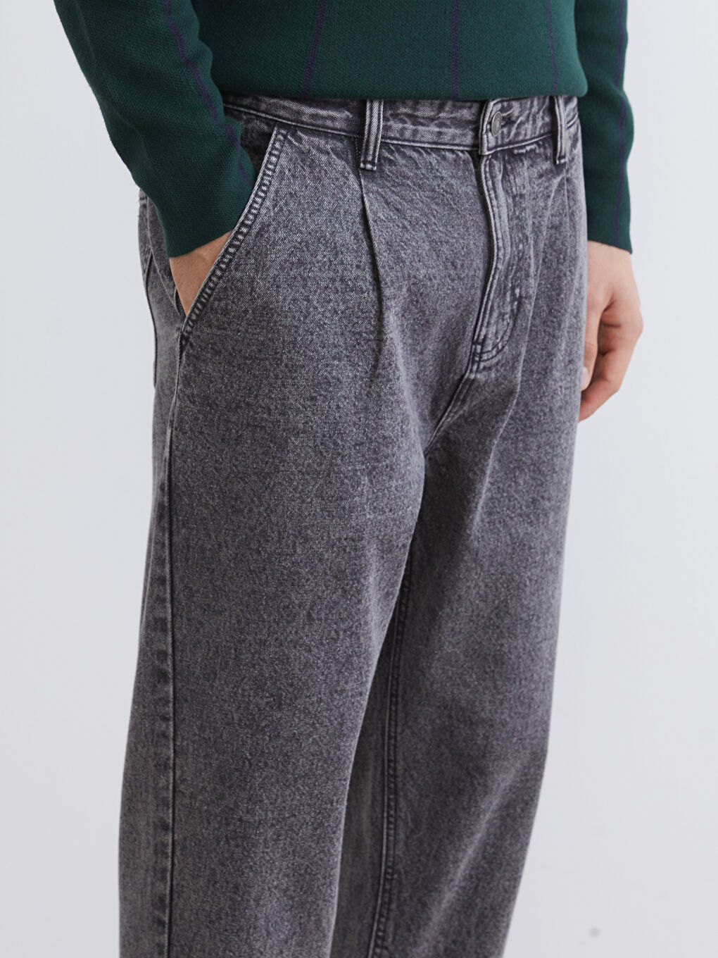 Мужчины Антрацитовый Джинсы-2