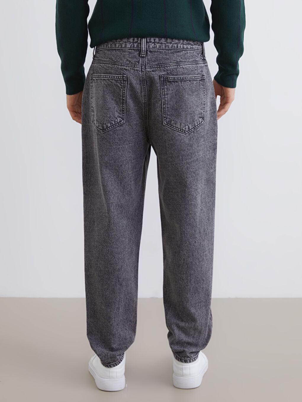 Мужчины Антрацитовый Джинсы-3