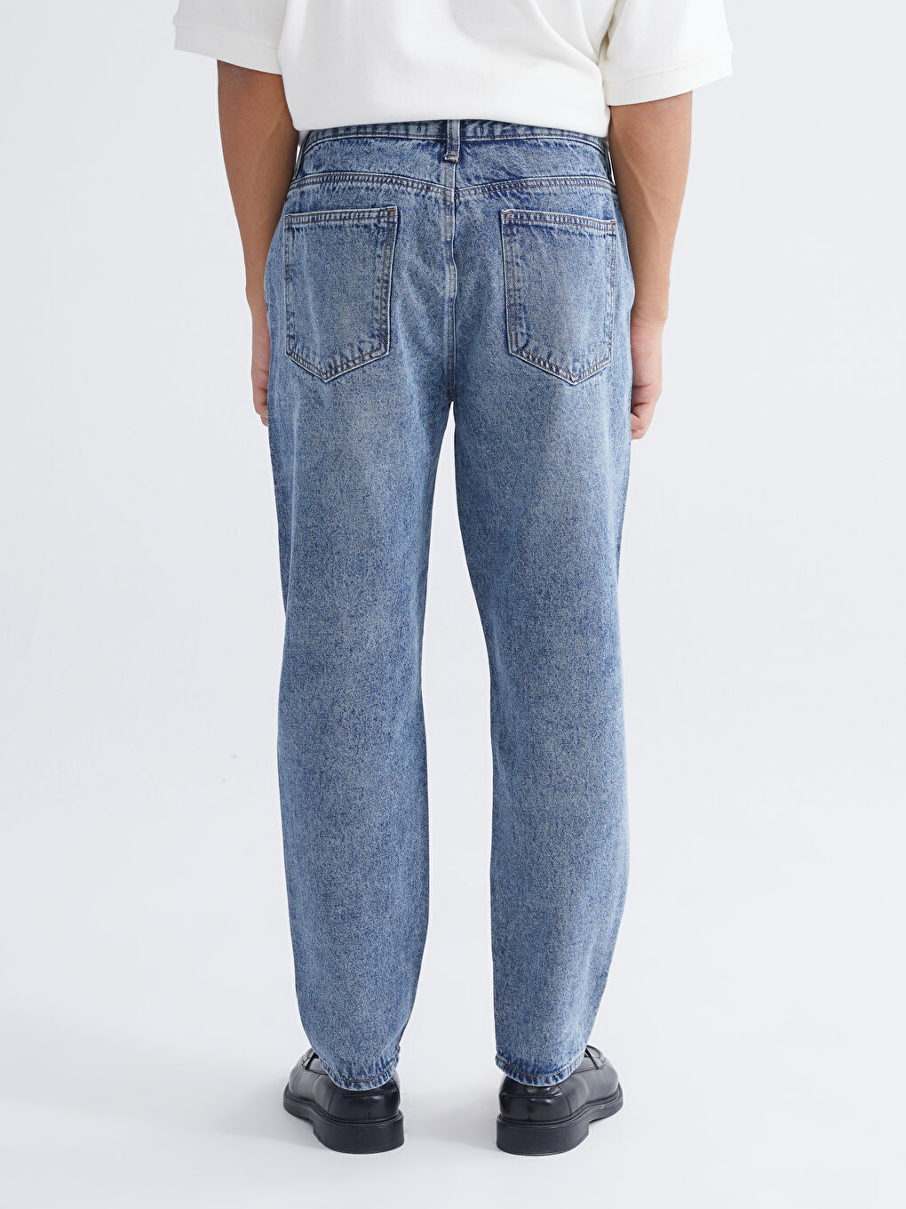 მამაკაცები მუქი ლურჯი ჯინსი-3