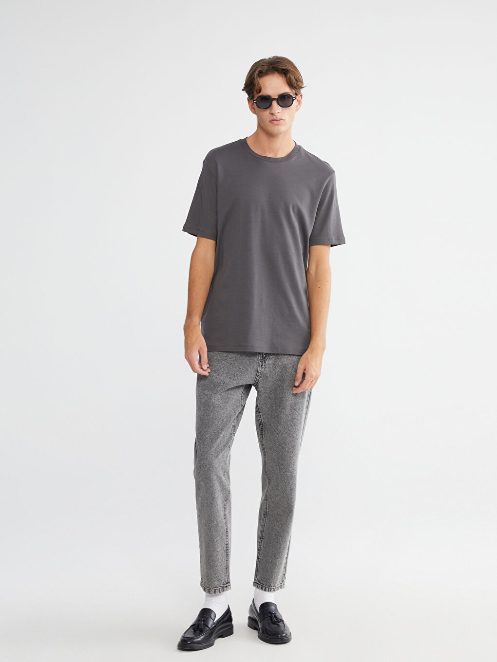 მამაკაცები ანტრაციტი ჯინსი