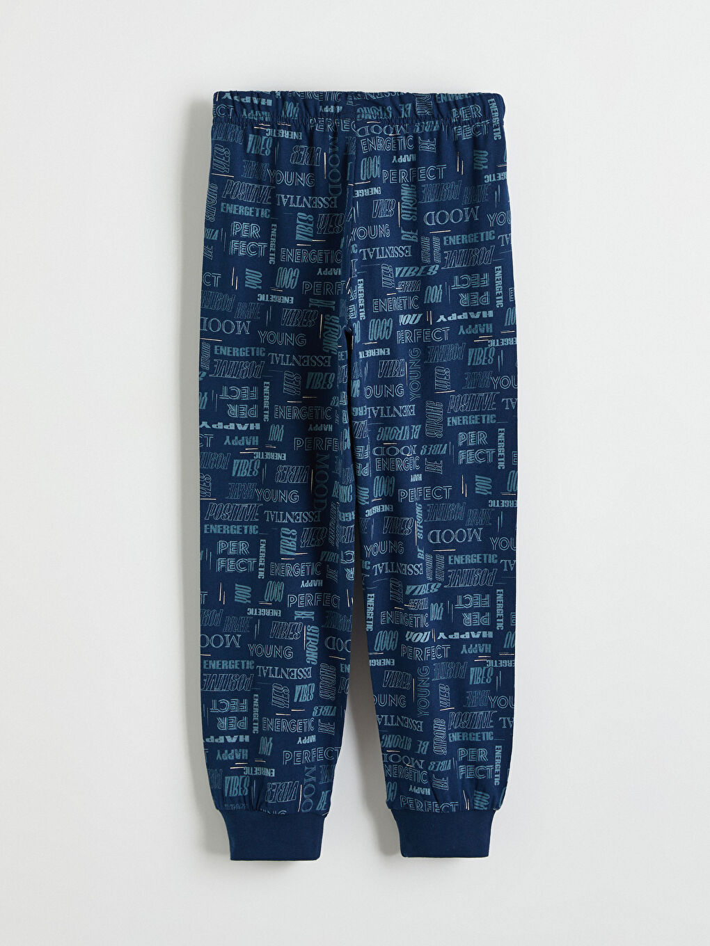 Lacivert Beli Lastikli Erkek Çocuk Pijama Alt 2'li-6