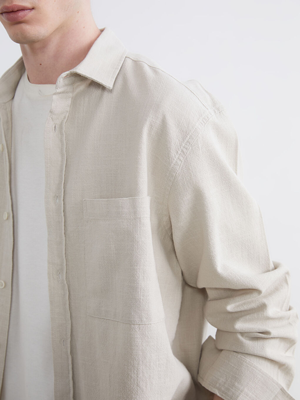 قميص رمادي رجل-2