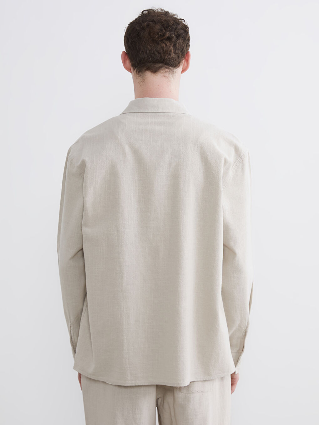 قميص رمادي رجل-3