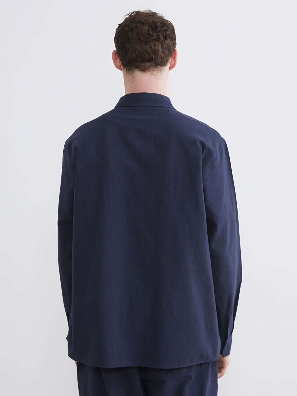 قميص كحلي رجل-3