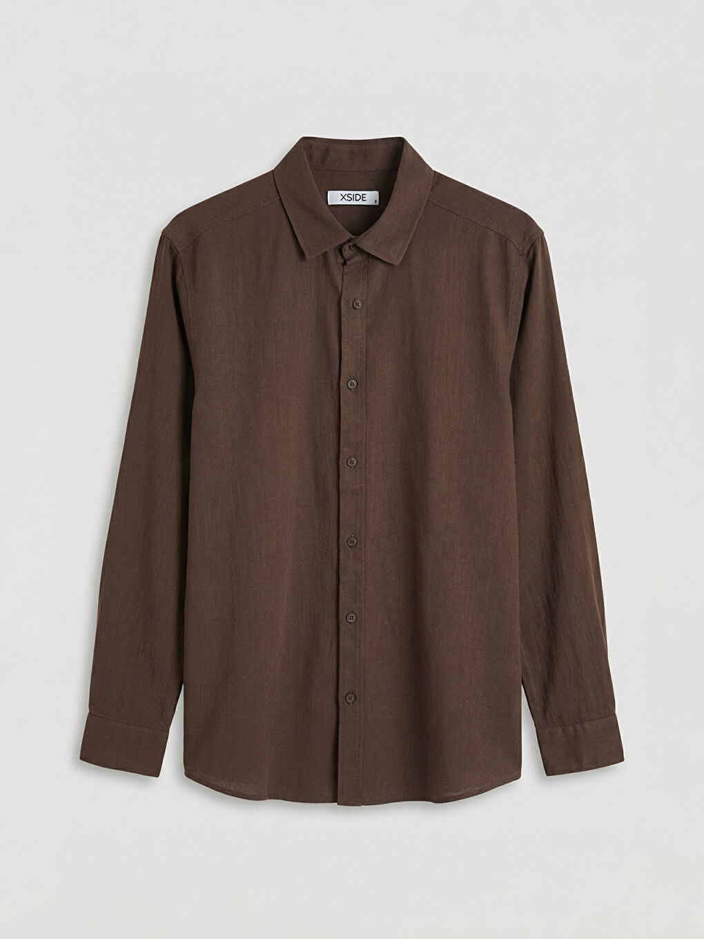 Kahverengi Regular Fit Poplin Erkek Gömlek