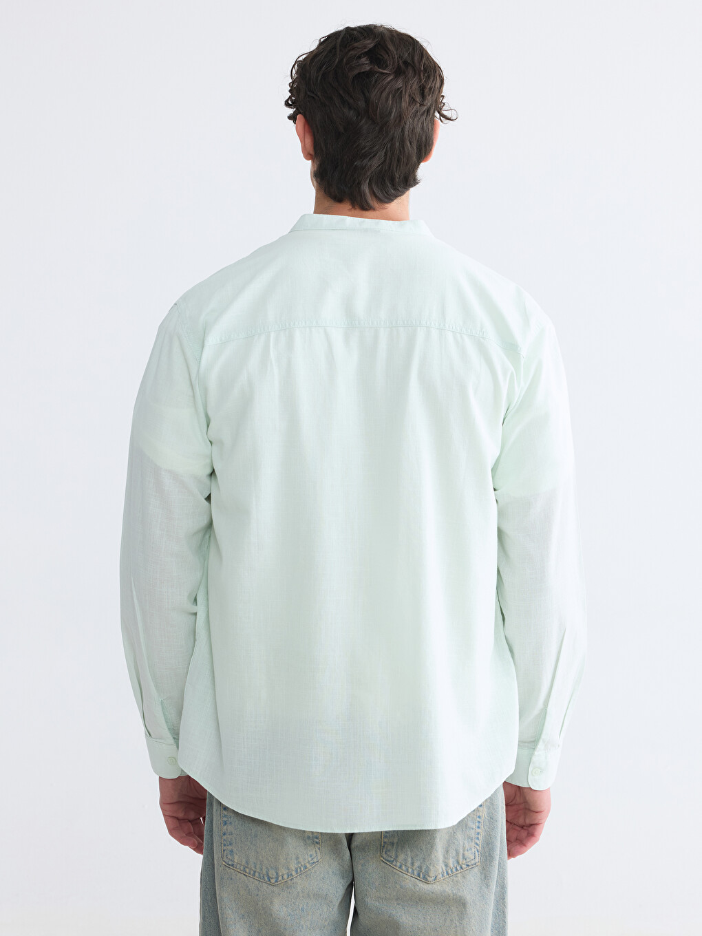 Regular Fit Poplin Men's Shirt-3