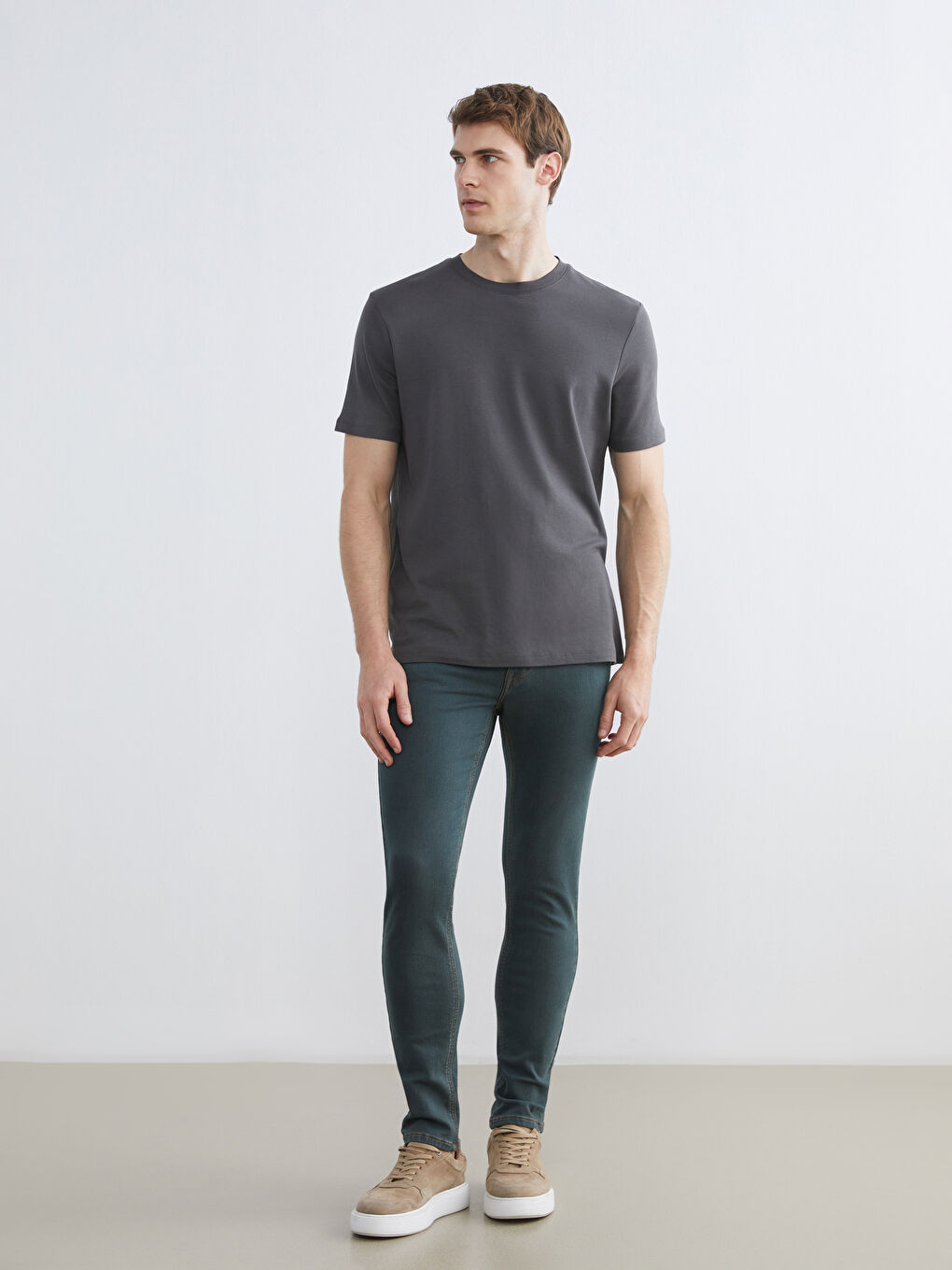 Мужчины Зелёный Джинсы