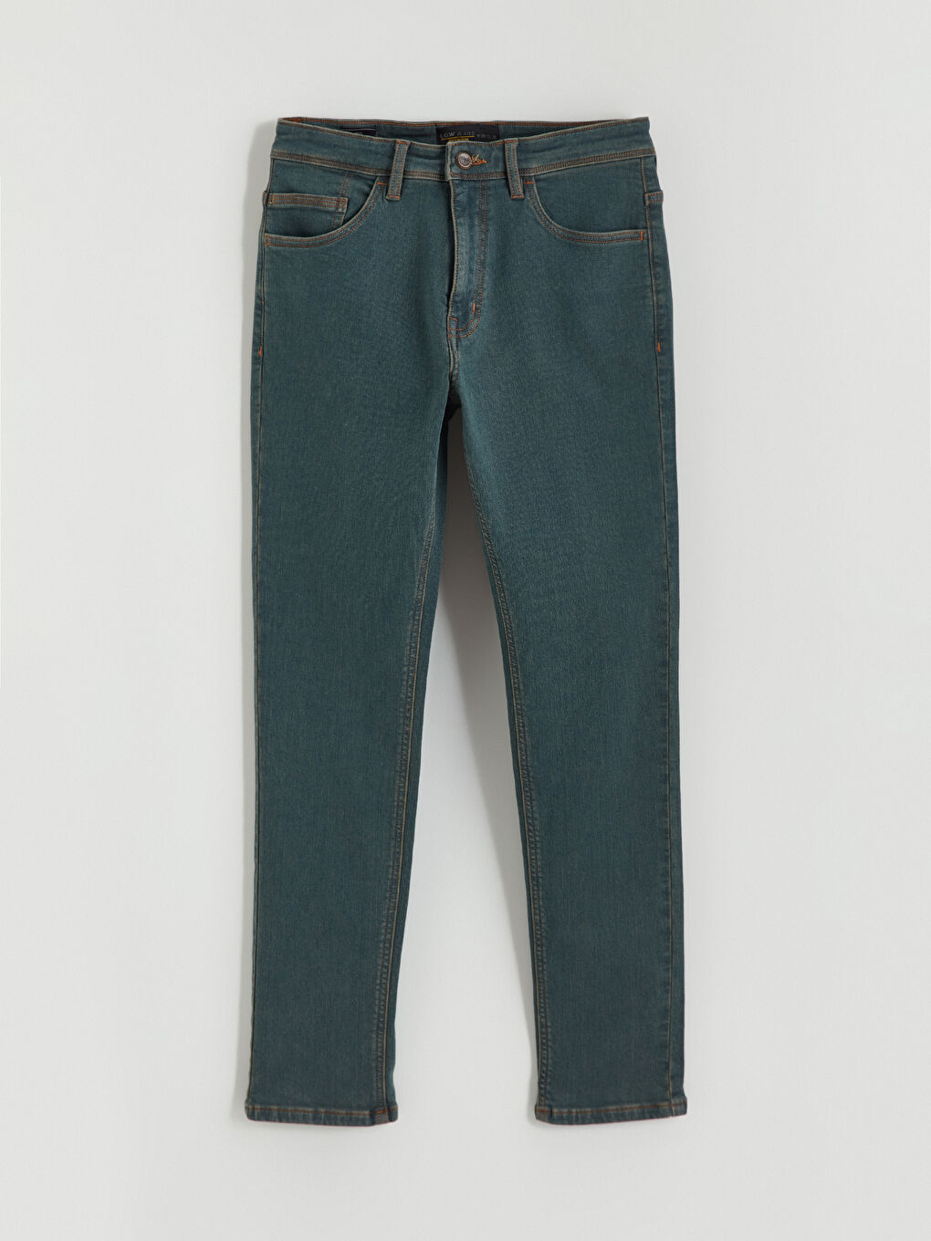 Мужчины Зелёный Джинсы-4