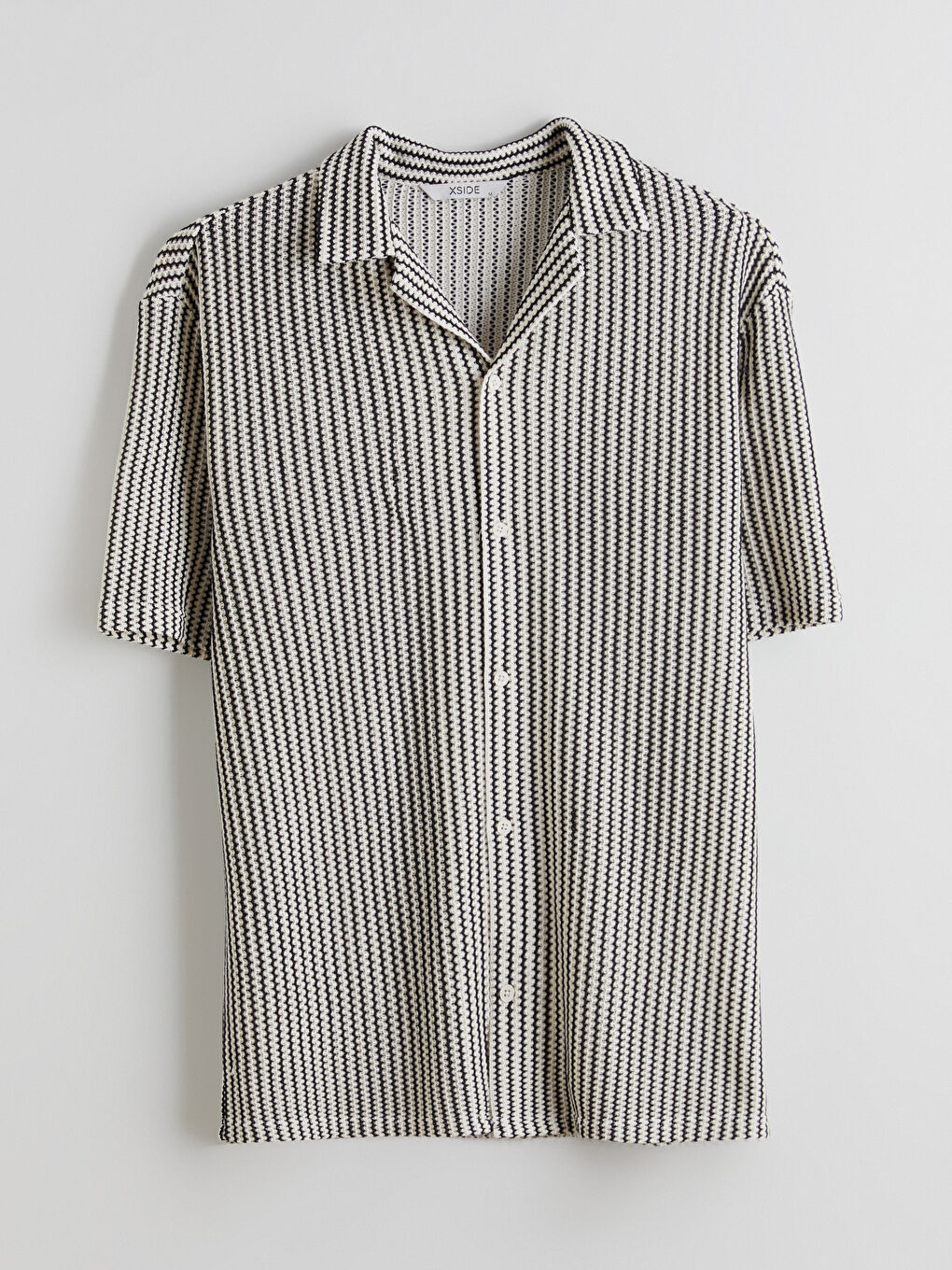 Loose Fit Striped Men's Shirt-4