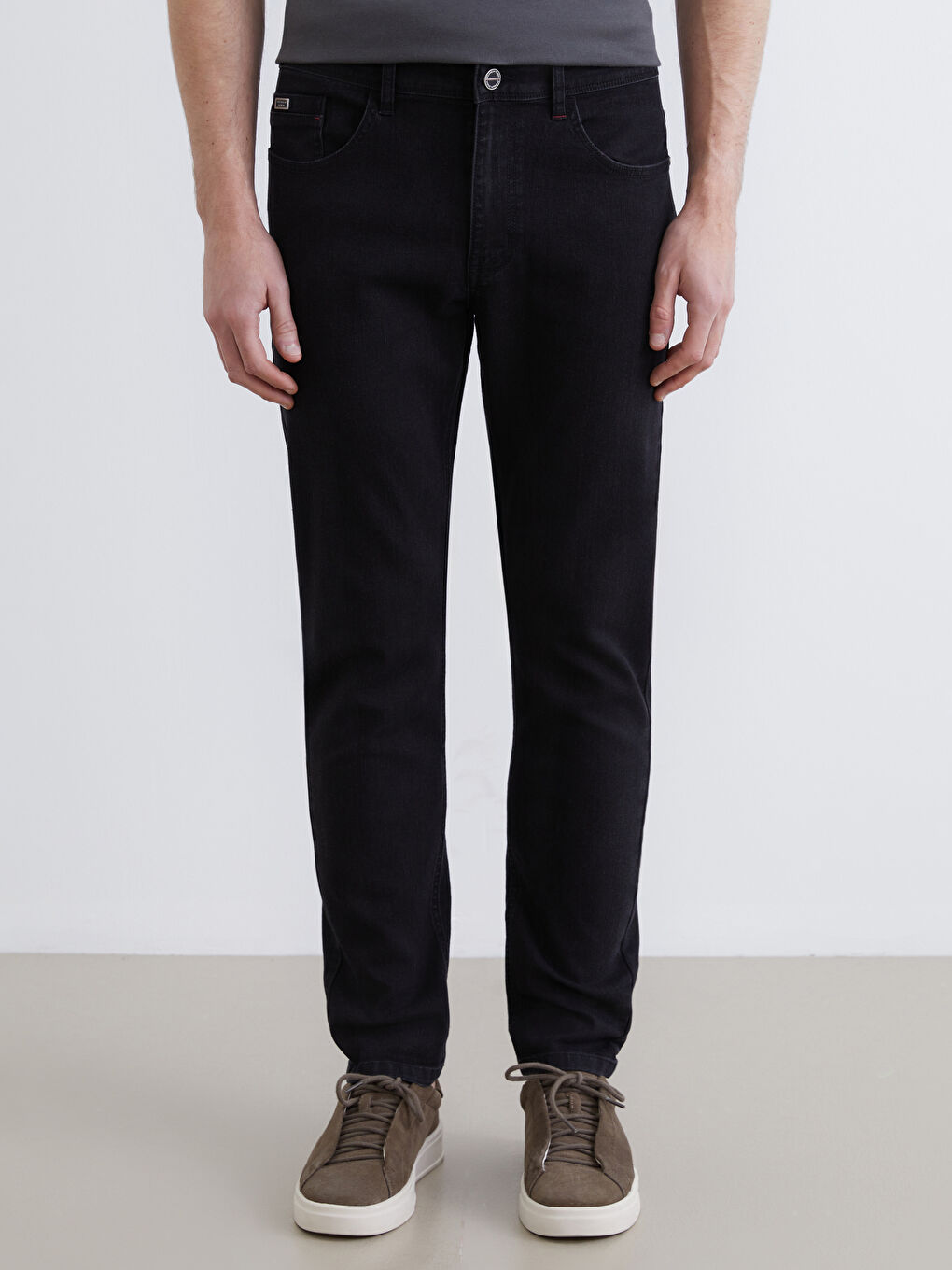 Ерлерге арналған 750 тар пішім джинс шалбар-1