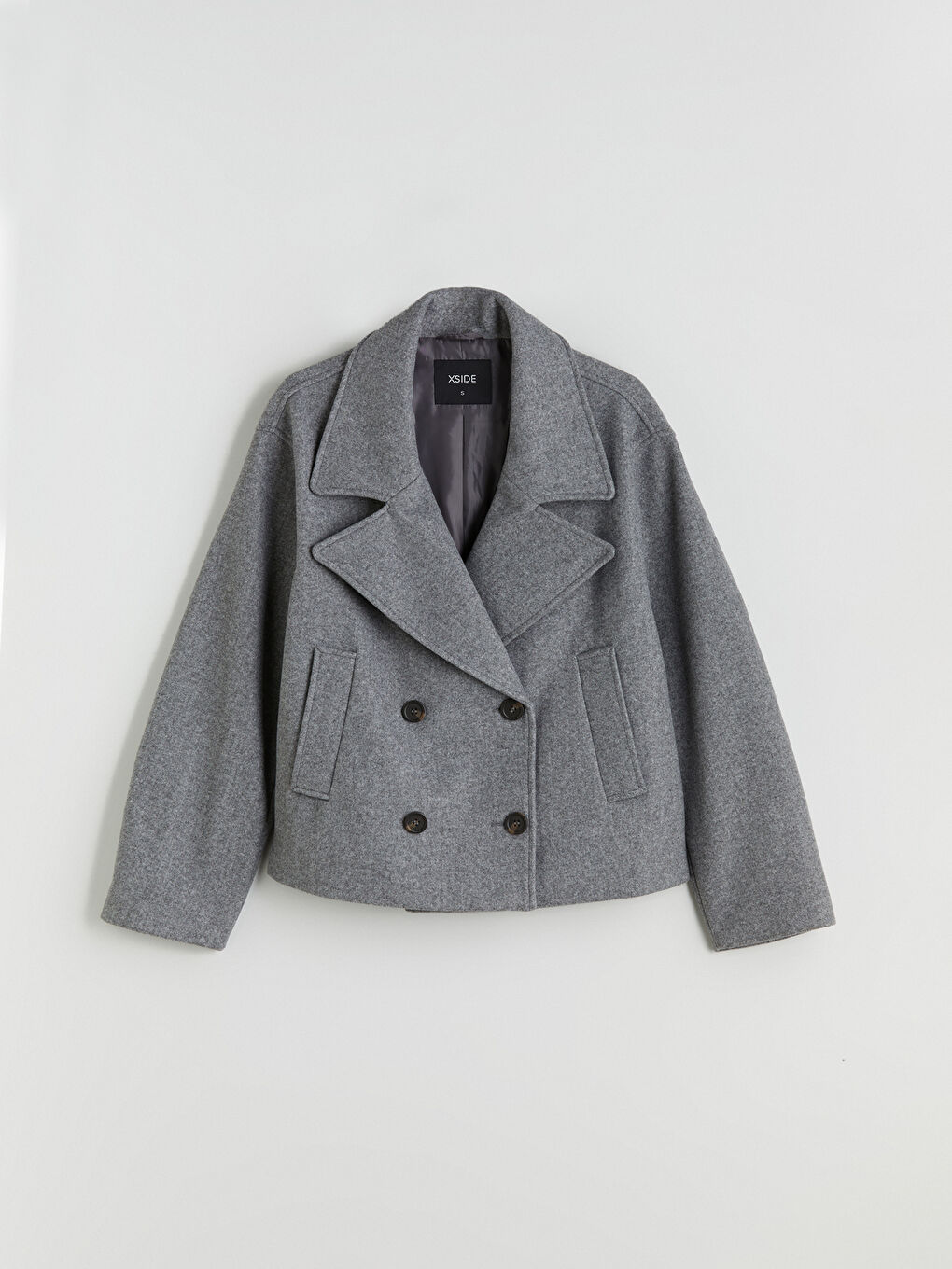 پۆشاکی سەرەوەی پشمی تێکەڵاو خۆڵه‌مێشی ژن-5