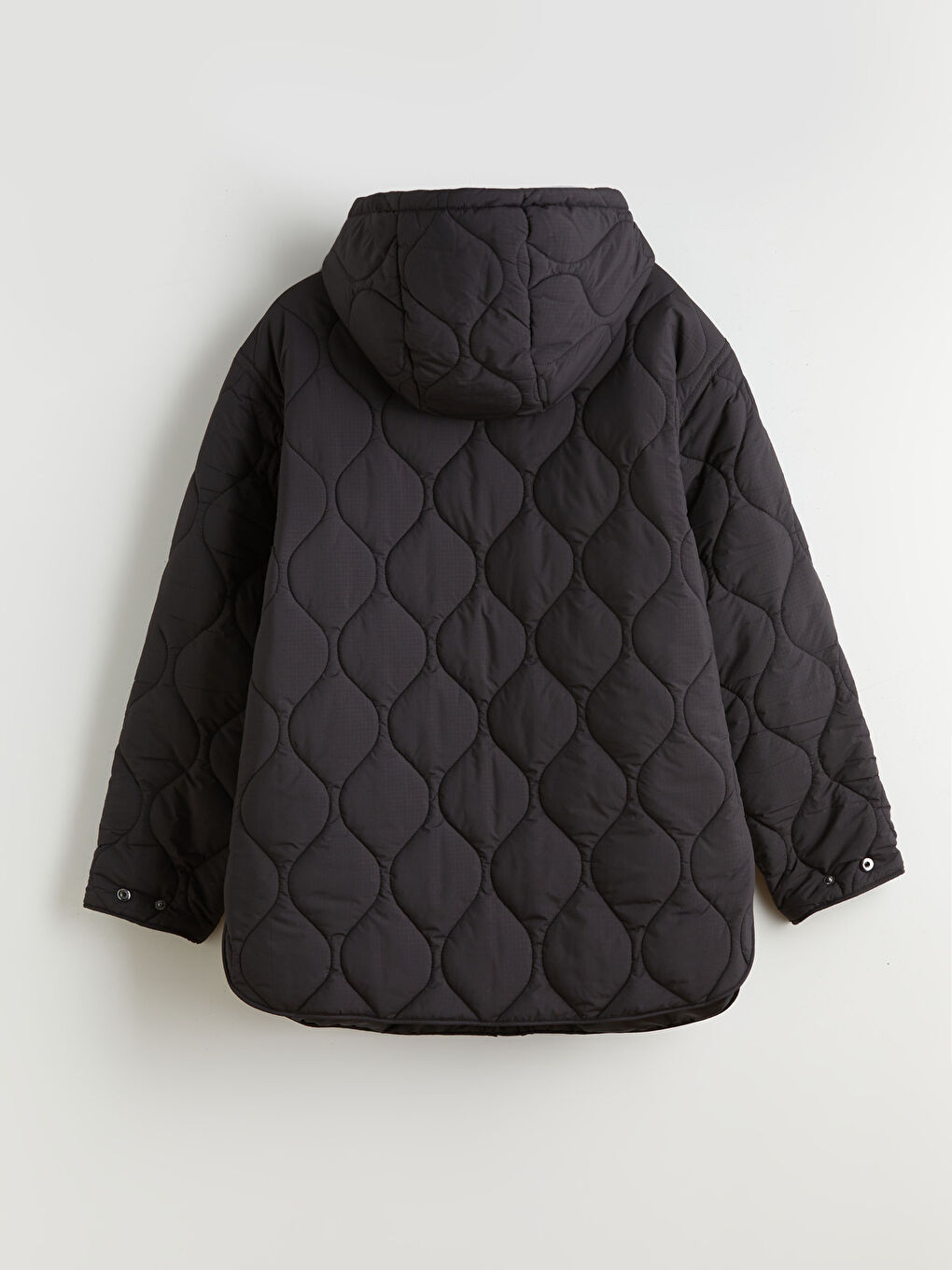 Woman BLACK Puffer Coat-6