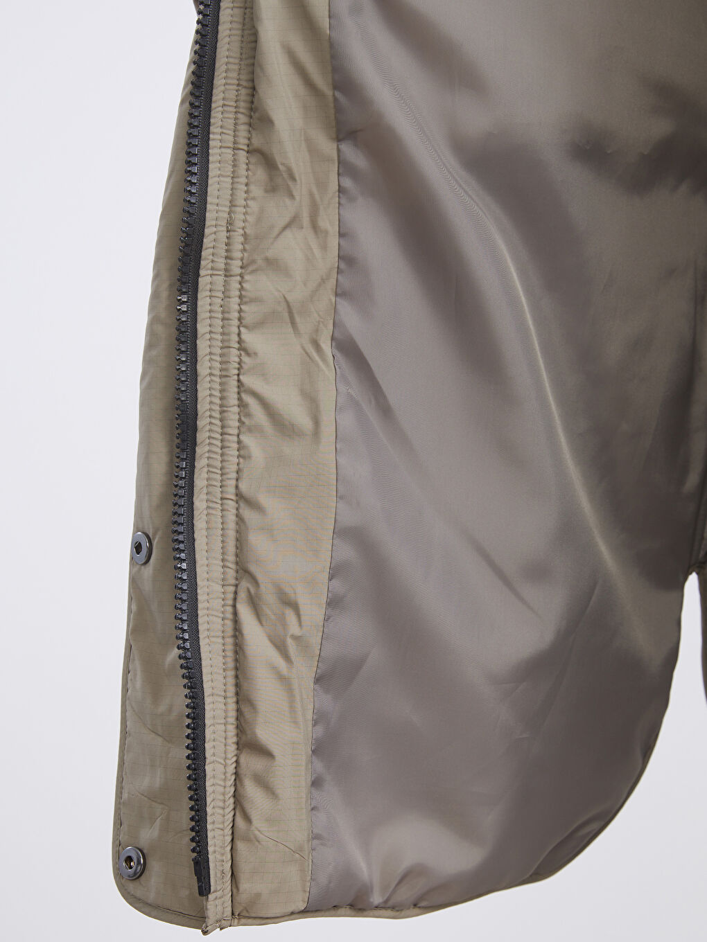 Woman KHAKI Puffer Coat-3