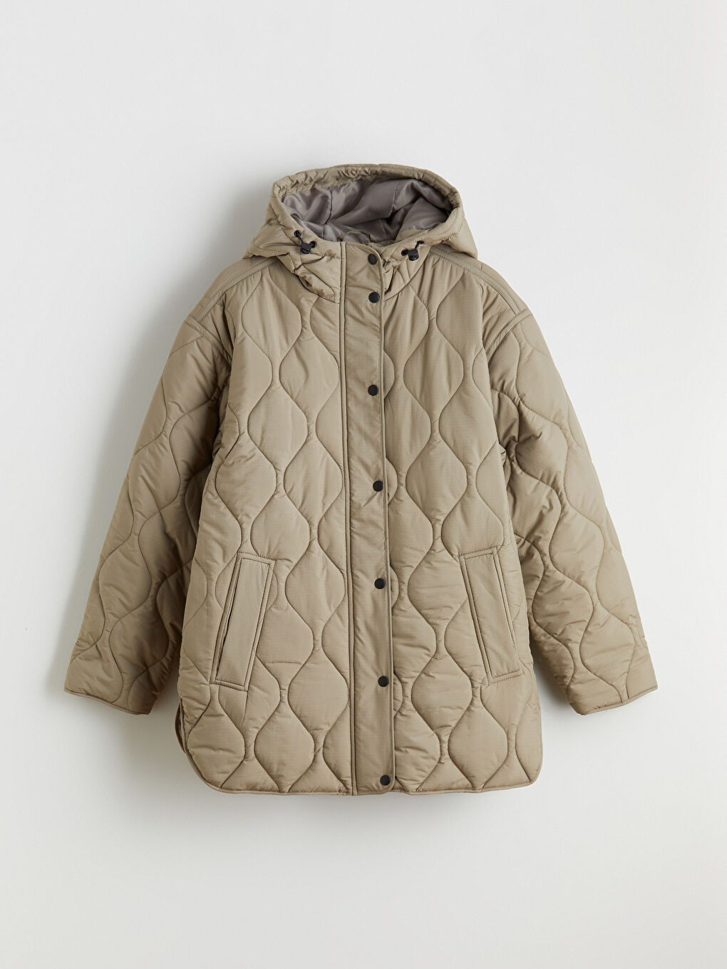 Woman KHAKI Puffer Coat-5