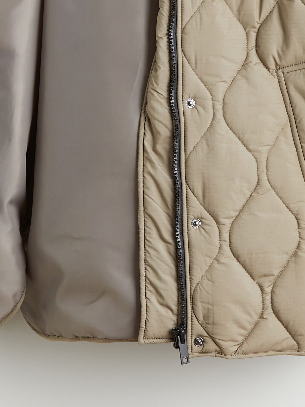 Woman KHAKI Puffer Coat-6