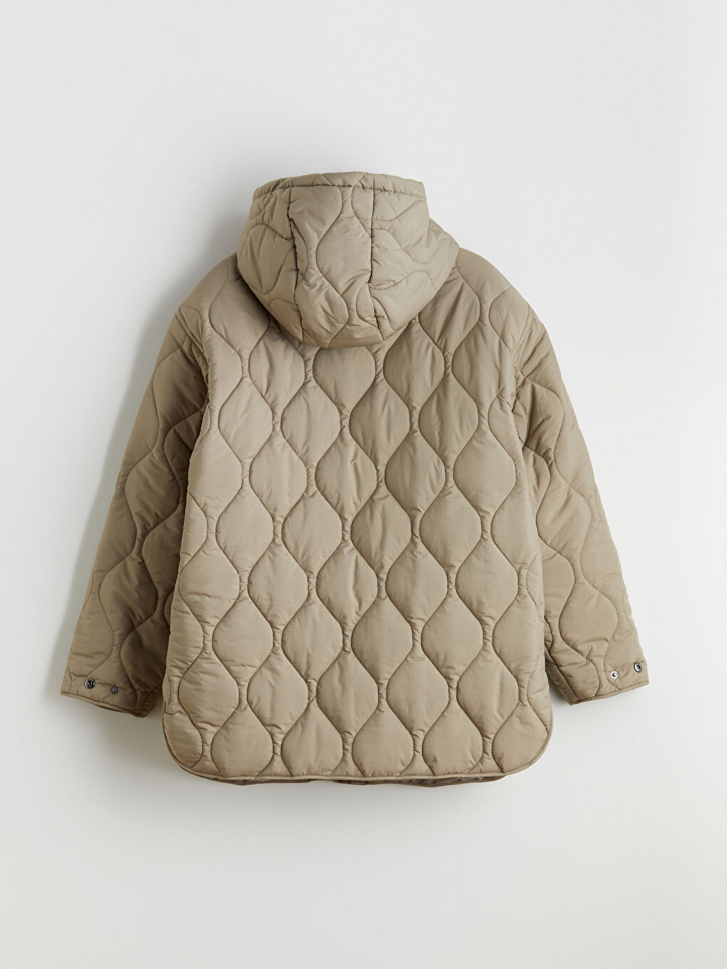 Woman KHAKI Puffer Coat-7