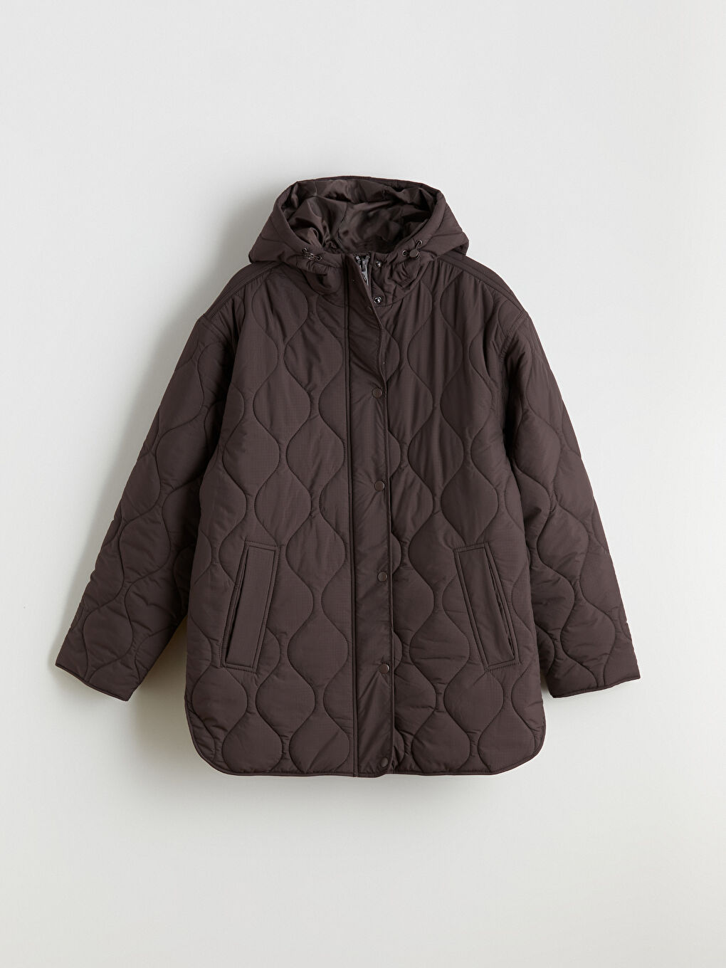 Woman BROWN Puffer Coat-5