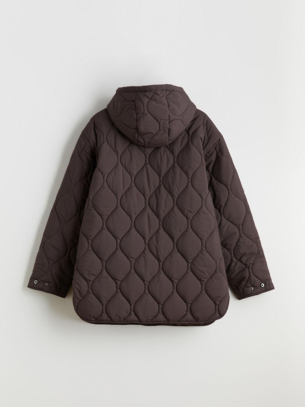 Woman BROWN Puffer Coat-7