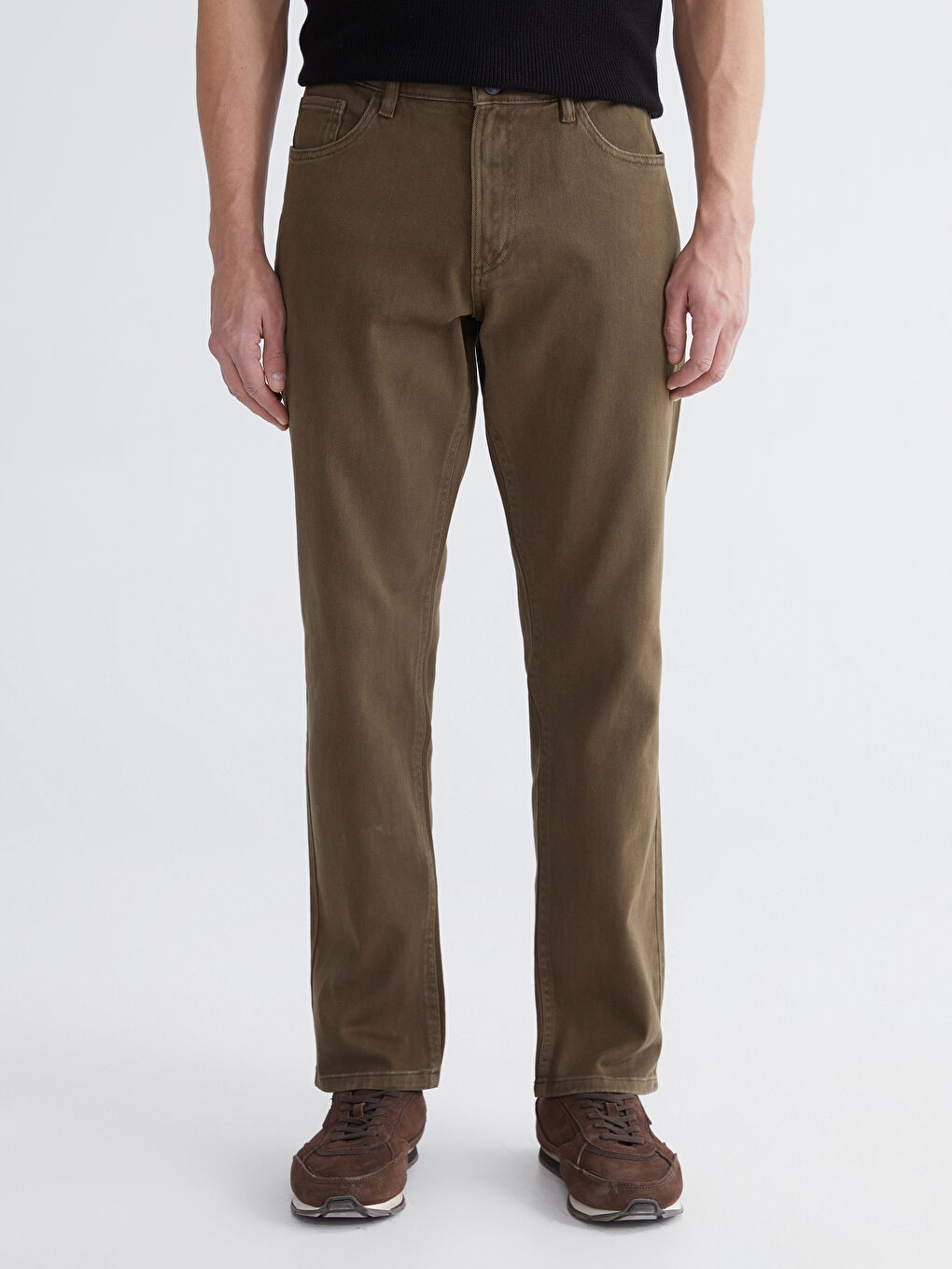 მამაკაცები ხაკისფერი ჯინსი-1