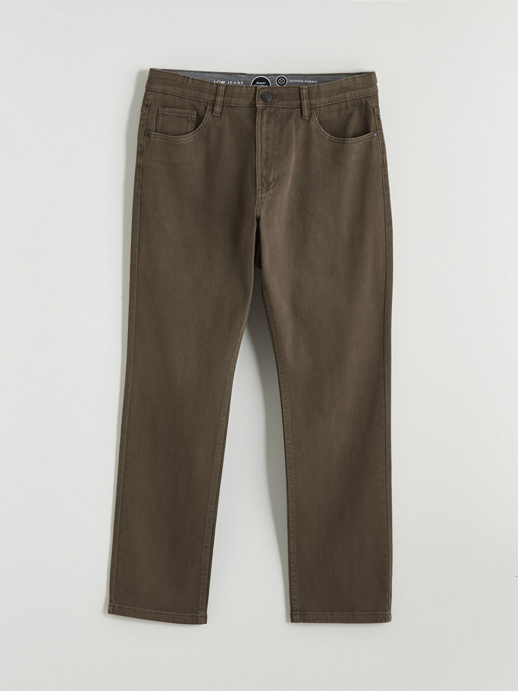 მამაკაცები ხაკისფერი ჯინსი-4