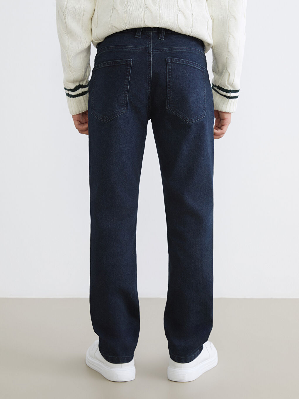 მამაკაცები მუქი ლურჯი ჯინსი-3