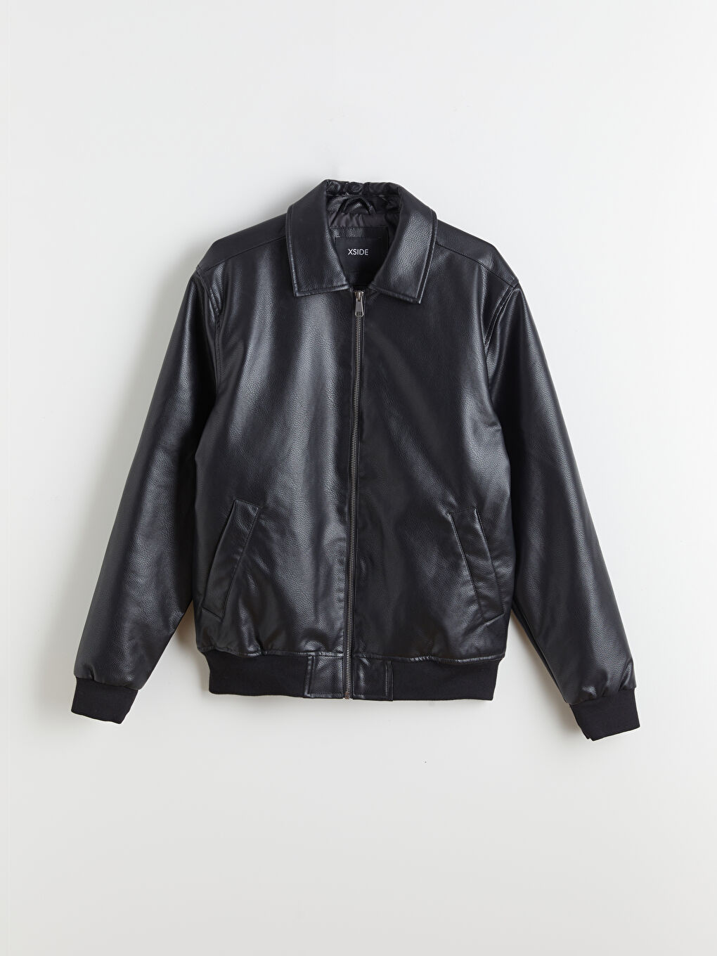 Men's Leather-Look Jacket in a Regular Fit-5
