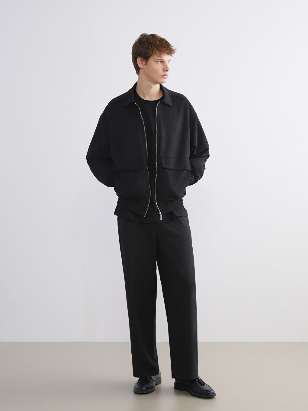 Relaxed Fit Suede Men's Jacket-1