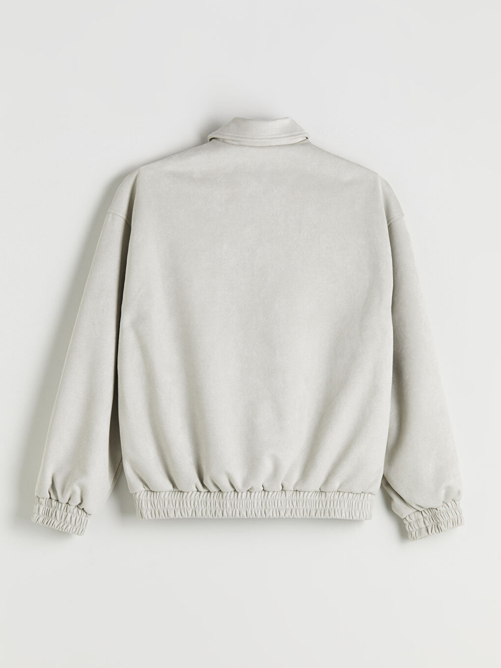 Bej Rahat Kalıp Süet Erkek Mont-6