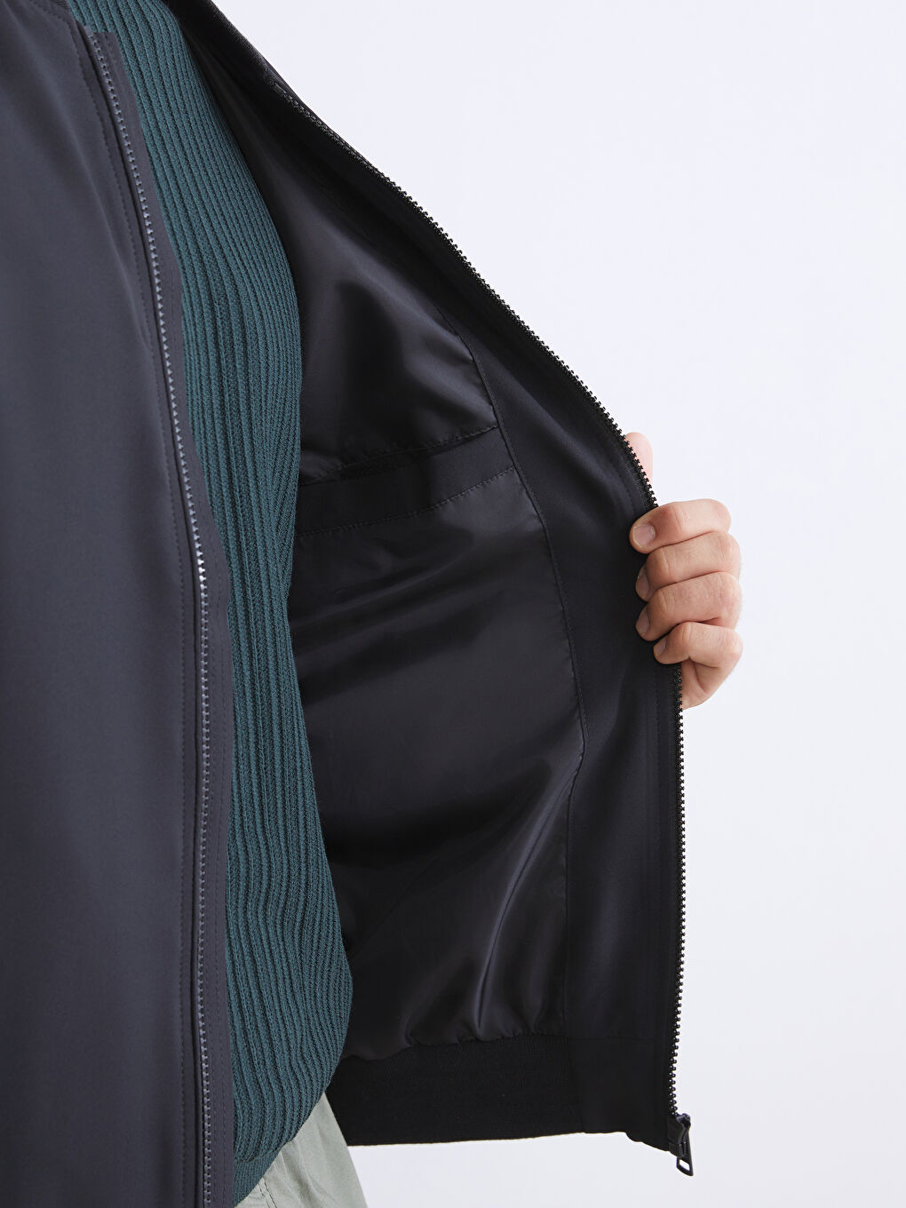 معطف أسود رجل-3