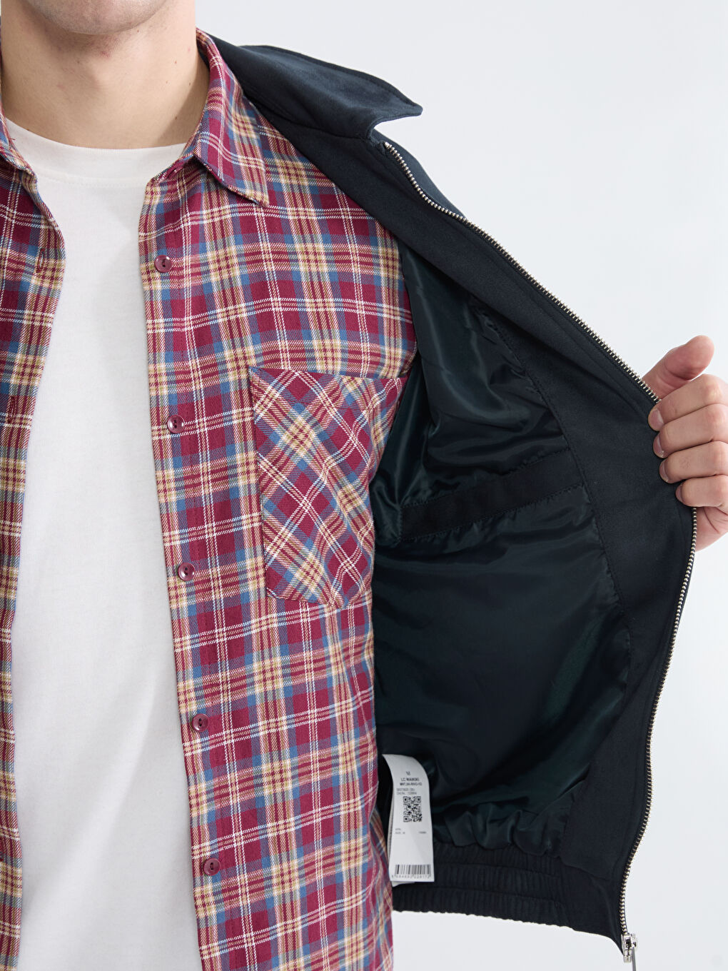 Мужчины Синий Пальто-3