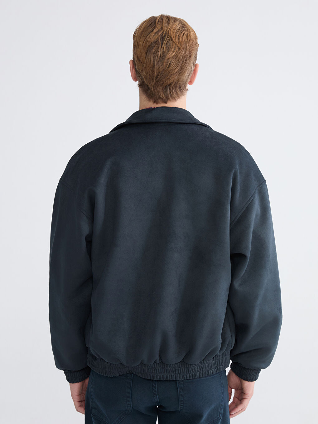 Мужчины Синий Пальто-4