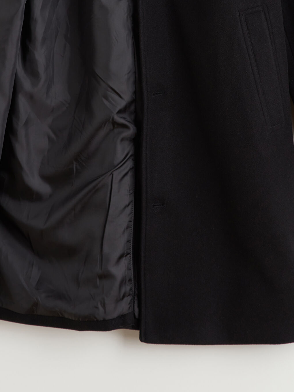 Стандартное Однотонное Мужское Каше Пальто-6