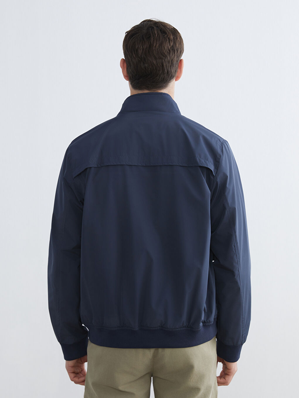 İndigo Standart Kalıp Dik Yaka Erkek Mont-4