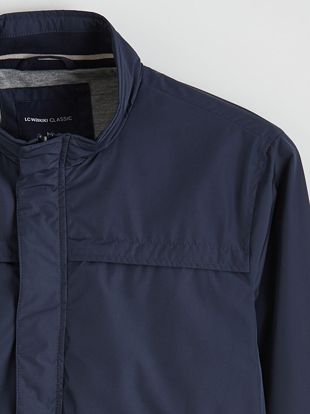 İndigo Standart Kalıp Dik Yaka Erkek Mont-7