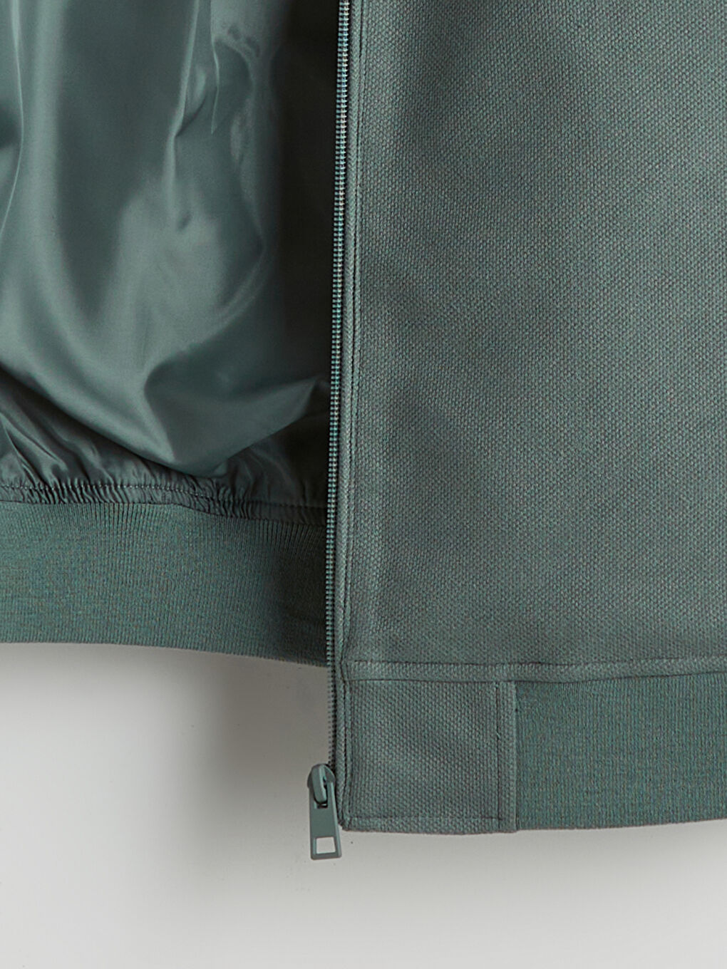 Yeşil Standart Kalıp Kolej Yaka Erkek Mont-6