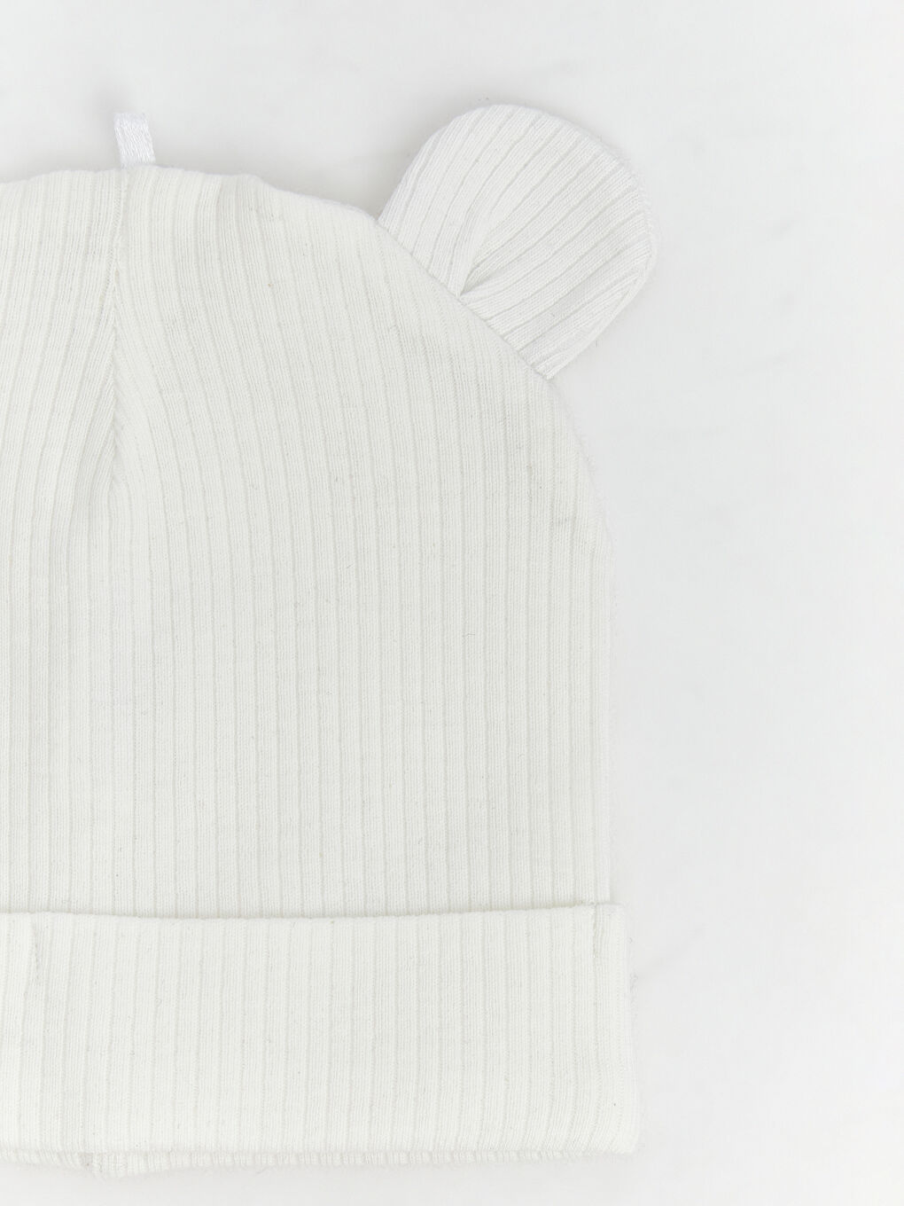 Mavi Kulak Detaylı Erkek Bebek Bere 2'li-3