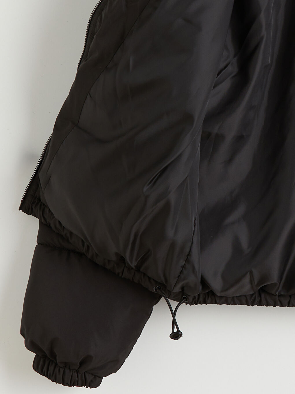 Женщины Черный Пуховое пальто-6